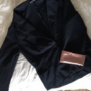 Dark navy fitted blazer